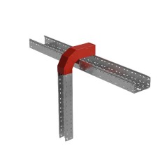 Крышка для ответвителя T-образ. вертикал. вниз 80х400х150мм "ПЛЮС" HD85 КМ PL17798