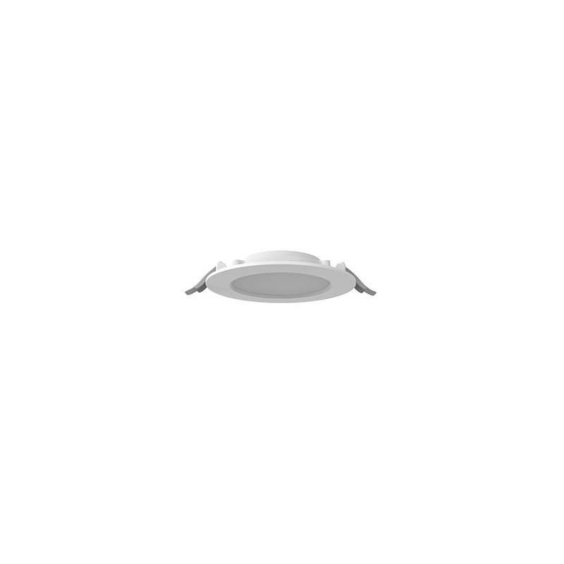 Светильник светодиодный DL-01 Slim 160мм 20Вт 4000К 176x39мм IP65/40 круглый встраив. с опаловым рассеив. RAL9003 бел. муар димм
