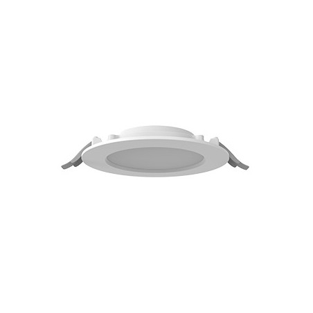 Светильник светодиодный DL-01 Slim 160мм 20Вт 4000К 176x39мм IP65/40 круглый встраив. с опаловым рассеив. RAL9003 бел. муар димм