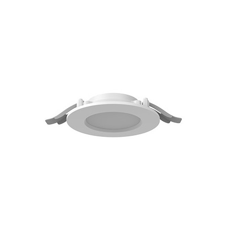 Светильник светодиодный DL-01 Slim 100мм 13Вт 4000К IP65/40 CRI90 120х37мм RAL9003 круглый встраив. бел. муар с рассеив. опал ав