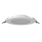 Светильник светодиодный DL-01 Slim 15Вт 4000К IP65/40 CRI90 160мм 176х39 RAL9003 встраив. с рассеив. опал кругл. бел. муар VARTO
