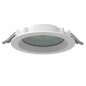Светильник светодиодный DL-01 Pro 160мм 15Вт 4000К CRI90 176x51мм IP65/40 защ. силикат. стекло RAL9003 бел. муар диммер DALI VAR