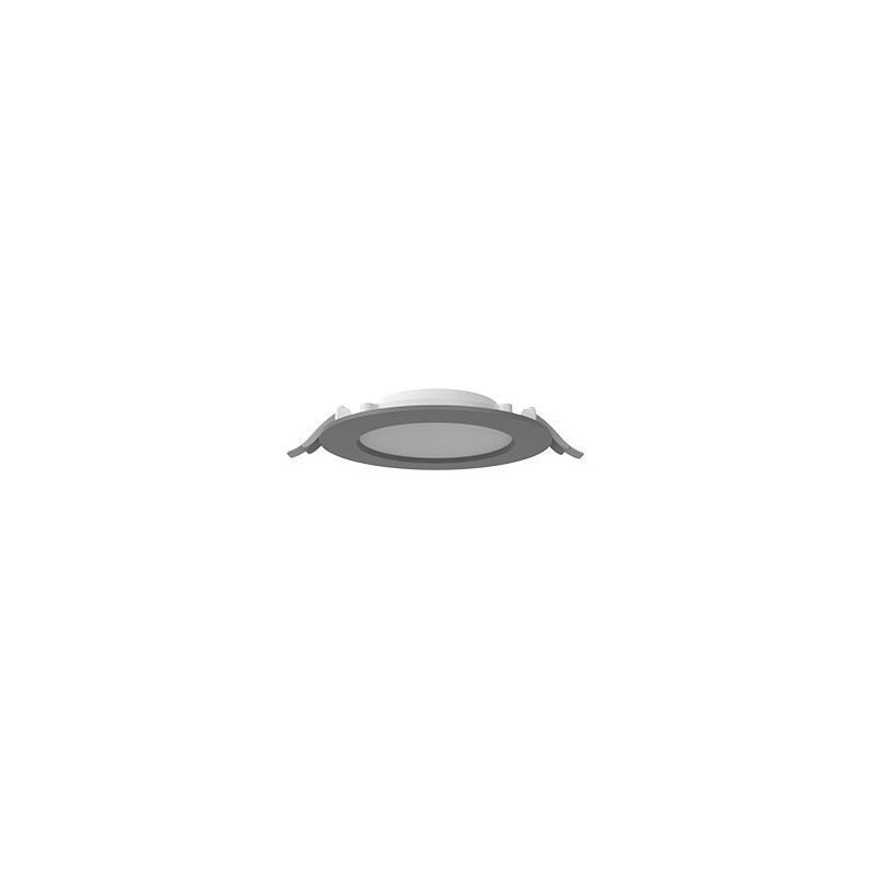 Светильник светодиодный DL-01 Slim 160мм 15Вт 4000К 176x39мм IP65/40 круглый встраив. с опаловым рассеив. RAL7045 сер. муар VART