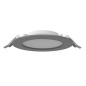 Светильник светодиодный DL-01 Slim 160мм 15Вт 4000К 176x39мм IP65/40 круглый встраив. с опаловым рассеив. RAL7045 сер. муар VART