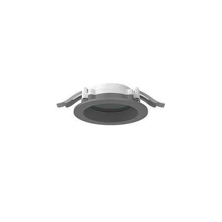 Светильник светодиодный DL-01 Pro 100мм 8Вт 4000К 120х49мм IP65/40 круглый встраив. RAL7045 сер. муар с защитным силикатным стек