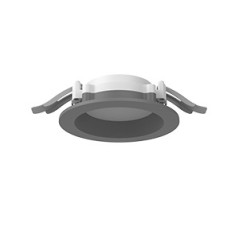 Светильник светодиодный DL-01 Pro 100мм 13Вт 4000К 120х49мм IP65/40 круглый встраив. с опаловым рассеив. RAL7045 сер. муар димме