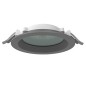 Светильник светодиодный DL-01 Pro 160мм 25Вт 4000К 176x51мм IP65/40 круглый встраив. RAL7045 сер. муар с защитным силикатным сте