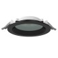 Светильник светодиодный DL-01 Pro 100мм 8Вт 4000К 120х49мм IP65/40 круглый встраив. RAL9005 черн. муар с защитным силикатным сте
