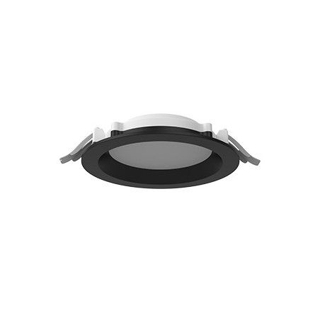 Светильник светодиодный DL-01 Pro 160мм 20Вт 4000К 176x51мм IP65/40 круглый встраив. с опаловым рассеив. RAL9005 черн. муар димм