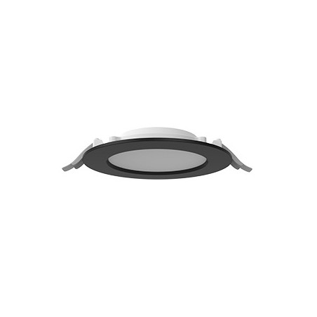 Светильник светодиодный DL-01 Slim 160мм 15Вт 3000К CRI90 176х39мм IP65/40 рассеив. опал RAL9005 черн. муар диммер DALI VARTON V