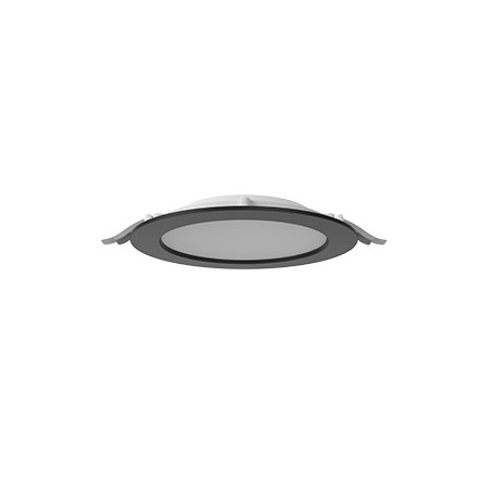 Светильник светодиодный DL-01 Slim 200мм 35Вт 4000К CRI90 221х40мм IP65/40 рассеив. опал RAL9005 черн. муар VARTON V1-RF-9R084-1
