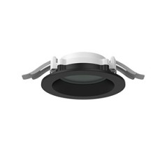 Светильник светодиодный DL-01 Pro 100мм 10Вт 3000К CRI90 120х49мм IP65/40 защ. силикат. стекло RAL9005 черн. муар VARTON V1-RF-9