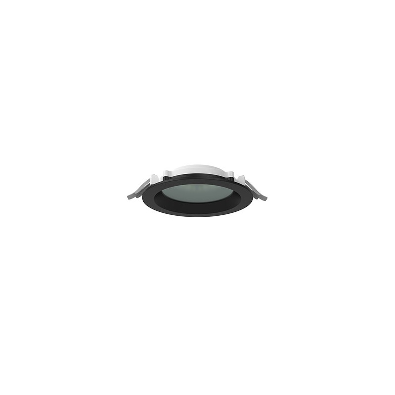Светильник светодиодный DL-01 Pro 160мм 15Вт 4000К CRI90 176x51мм IP65/40 защ. силикат. стекло RAL9005 черн. муар VARTON V1-RF-9