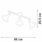 Люстра V4807-1/3PL 3хE27 макс.40Вт Vitaluce Люстра V4807-1/3PL 3хE27 макс.40Вт Vitaluce