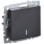 Выключатель 1-кл. СП BRITE ВС10-1-1-БрЧ 10А с индик. механизм черн. IEK BR-V10-1-10-K02