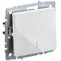 Выключатель 1-кл. СП BRITE ВС10-1-1-БрБ 10А с индик. механизм бел. IEK BR-V10-1-10-K01