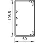 Мини-канал 60х108.5 L2000 WDK60110RW бел. (дл.2м) OBO 6191215 Мини-канал 60х108.5 L2000 WDK60110RW бел. (дл.2м) OBO 6191215