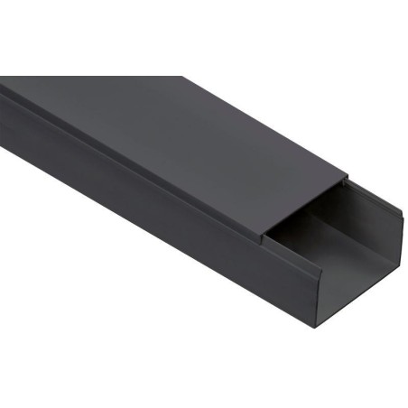 Кабель-канал 80х60 L2000 пластик ЭЛЕКОР черн. IEK EL-KK10-080-060-1-K02