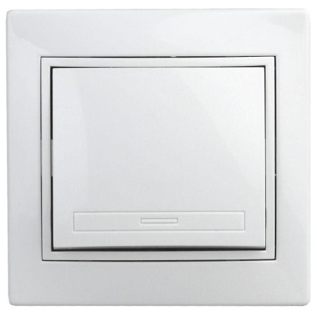 Переключатель промежуточный СП Plano 1-108-01 10А 250В IP20 бел. Intro Б0053816