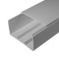Кабель-канал 100х60 L2000 с двойным замком сер. RAL 7035 Промрукав PR03.0082