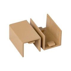 Соединитель на стык 16х16 под свет. дерево Plast PROxima (уп.4шт) EKF conl-16-16x4