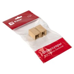 Соединитель на стык 16х16 под свет. дерево Plast PROxima (уп.4шт) EKF conl-16-16x4
