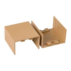 Соединитель на стык 40х25 под свет. дерево Plast PROxima (уп.4шт) EKF conl-40-25x4
