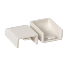 Заглушка 20х10 бел. Plast PROxima (уп.4шт) EKF ecw-20-10x4