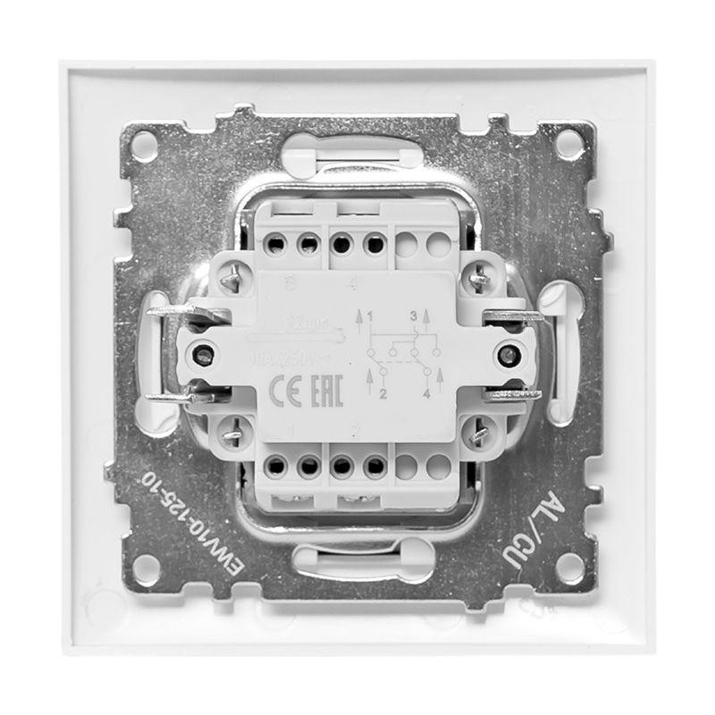 Выключатель 1-кл. СП Валенсия 10А перекрестный бел. PROxima EKF EWV10-125-10