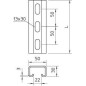 Рейка профильная 50х30 L500 CPS 5 L 500 FT OBO 1121405 Рейка профильная 50х30 L500 CPS 5 L 500 FT OBO 1121405