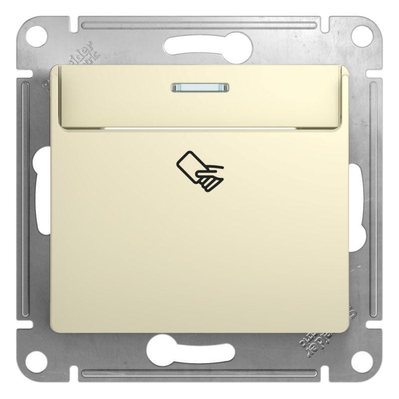 Выключатель карточный 1-кл. 1мод. СП Glossa 10А IP20 (сх. 6) механизм беж. SE GSL000269 Выключатель карточный 1-кл. 1мод. СП Glossa 10А IP20 (сх. 6) механизм беж. SE GSL000269