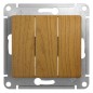 Выключатель 3-кл. СП Glossa 10А IP20 (сх. 1+1+1) 10AX механизм дерево дуб SE GSL000531 Выключатель 3-кл. СП Glossa 10А IP20 (сх. 1+1+1) 10AX механизм дерево дуб SE GSL000531