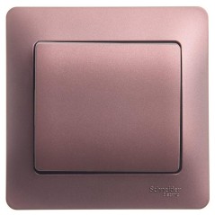Выключатель 1-кл. СП Glossa 10А IP20 (сх. 1) 10AX в сборе баклажан. SE GSL001112