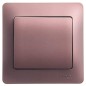 Выключатель 1-кл. СП Glossa 10А IP20 (сх. 1) 10AX в сборе баклажан. SE GSL001112