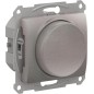 Светорегулятор поворотно-нажимной Glossa 400Вт механизм платина SE GSL001223 Светорегулятор поворотно-нажимной Glossa 400Вт механизм платина SE GSL001223
