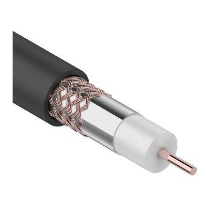 Кабель RG-6U+CU 48х0.12 (75 Ом) наружн. Ч 305м (м) REXANT 01-2232