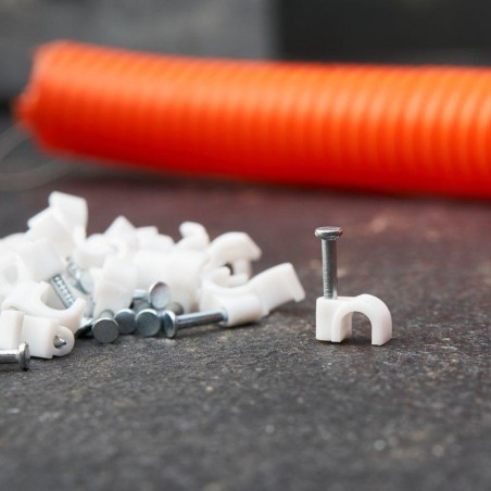 Скоба крепежная круглая d4мм (уп.50шт) Rexant 07-4004