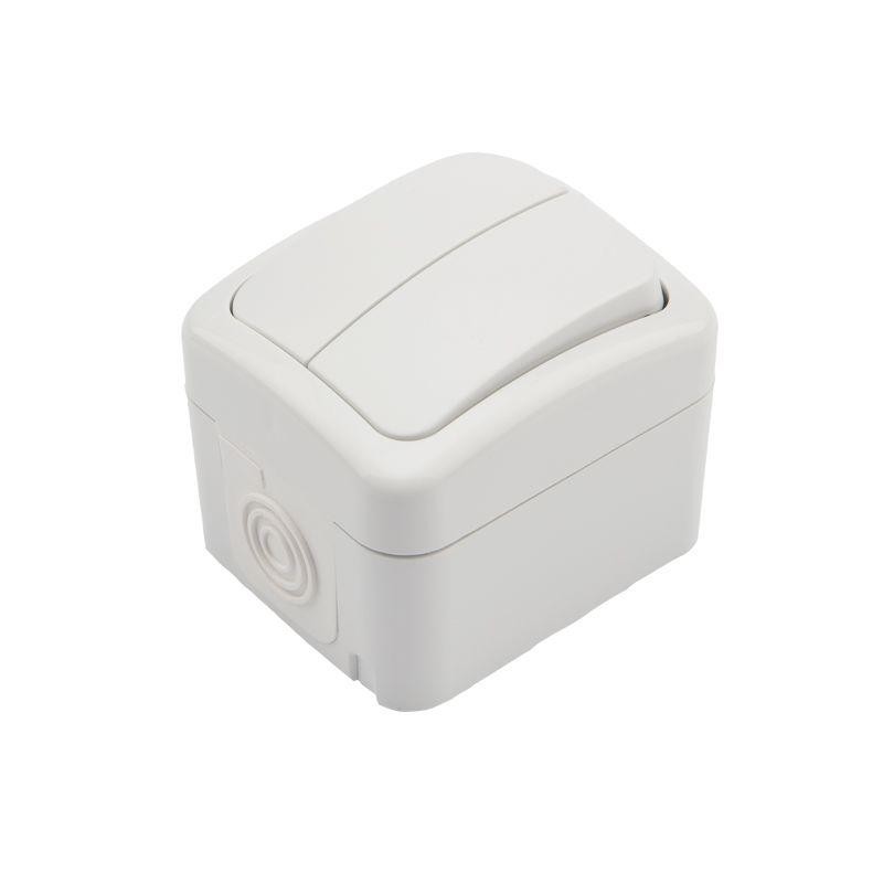 Выключатель 2-кл. ОП Mini OG IP54 бел. Kranz KR-78-0602 Выключатель 2-кл. ОП Mini OG IP54 бел. Kranz KR-78-0602