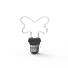 Лампа светодиодная филаментная Black Filament 4Вт контурная Artline свеча матовая 2700К тепл. бел. E14 330лм GAUSS 1000801104