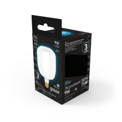 Лампа светодиодная филаментная Black Filament 9Вт V140 матовая 4100К нейтр. бел. E27 890лм GAUSS 1015802209