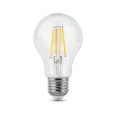 Лампа светодиодная филаментная Black Filament 8Вт A60 грушевидная 2700К тепл. бел. E27 740лм GAUSS 102802108