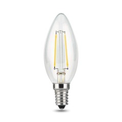 Лампа светодиодная филаментная Black Filament 11Вт свеча 2700К тепл. бел. E14 810лм GAUSS 103801111