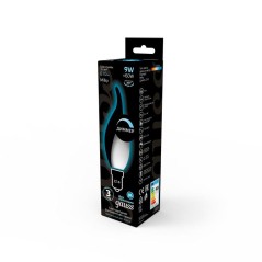 Лампа светодиодная филаментная Black Filament 9Вт свеча на ветру матовая 4100К нейтр. бел. E14 610лм диммир. GAUSS 104201209-D