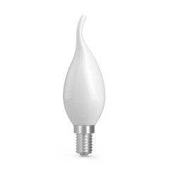 Лампа светодиодная филаментная Basic Filament 6.5Вт Свеча на ветру 2700К Е14 480лм milky GAUSS 1045117
