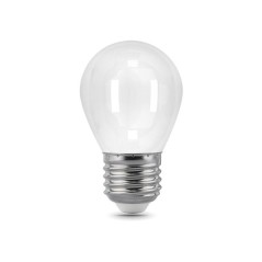 Лампа светодиодная филаментная Black Filament 9Вт P45 шар матовая 4100К нейтр. бел. E27 610лм диммир. GAUSS 105202209-D