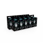 Лампа светодиодная филаментная Black Filament 9Вт P45 шар матовая 4100К нейтр. бел. E27 610лм диммир. GAUSS 105202209-D