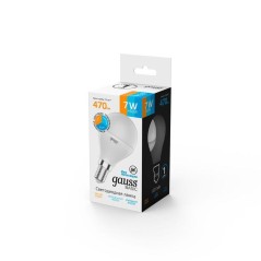 Лампа светодиодная Basic 7Вт P45 шар 3000-6500К E14 470лм с измен. цветов. темпер. GAUSS 1053147