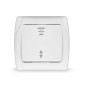 Переключатель проходной 1-кл. СП Маргарита 10А IP20 с подсветкой бел. UNIVersal М0125