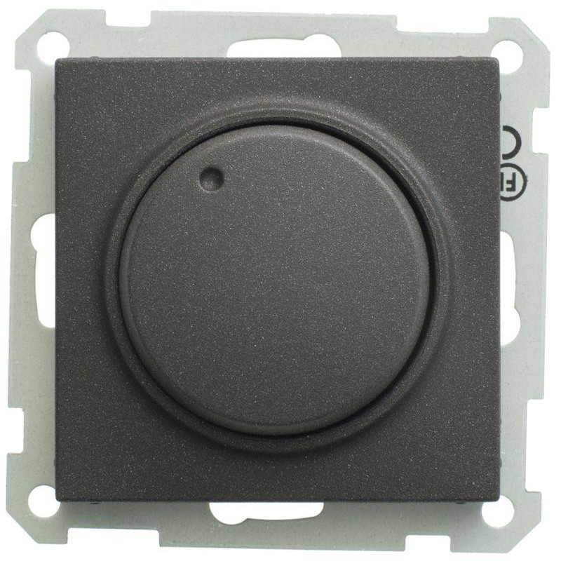 Светорегулятор поворотный W59 400Вт 230В механизм черн. бархат SE SR-5S3-6-86