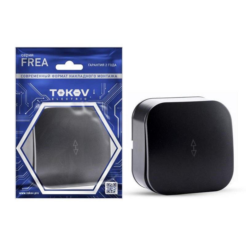 Переключатель 1-кл. ОП Frea 10А IP20 250В АБС-пластик карбон TOKOV ELECTRIC TKE-FR-P1-C14 Переключатель 1-кл. ОП Frea 10А IP20 250В АБС-пластик карбон TOKOV ELECTRIC TKE-FR-P1-C14